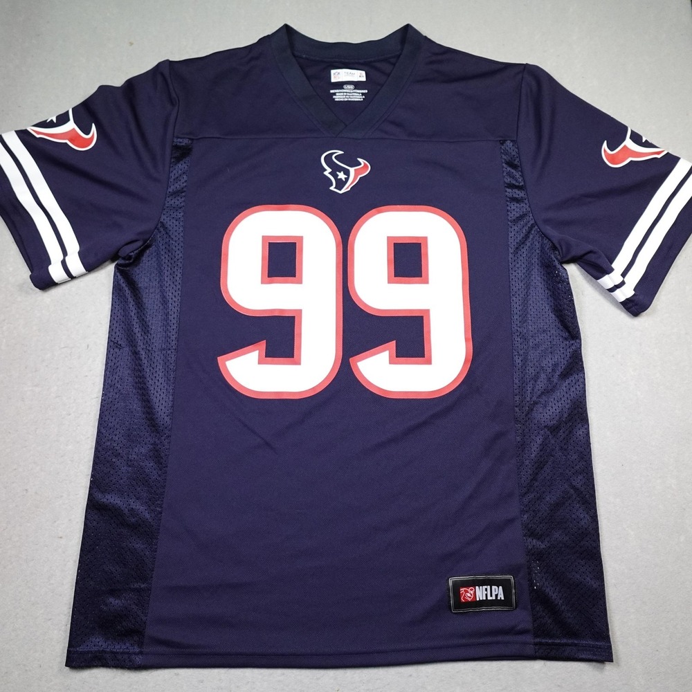 Houston Texans Football Jersey Mens Large Navy Blue NFL Football Watt 99 Player